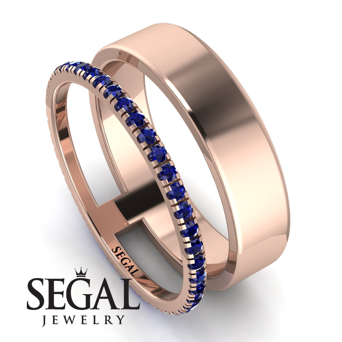 Golden Ratio Sapphire Band - Isabel No. 14