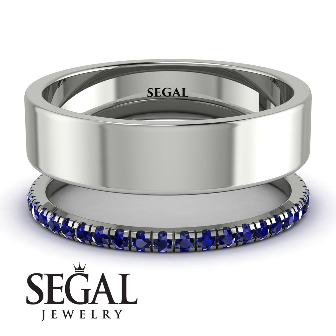 Golden Ratio Sapphire Band - Isabel No. 15