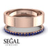 Golden Ratio Sapphire Band - Isabel No. 14