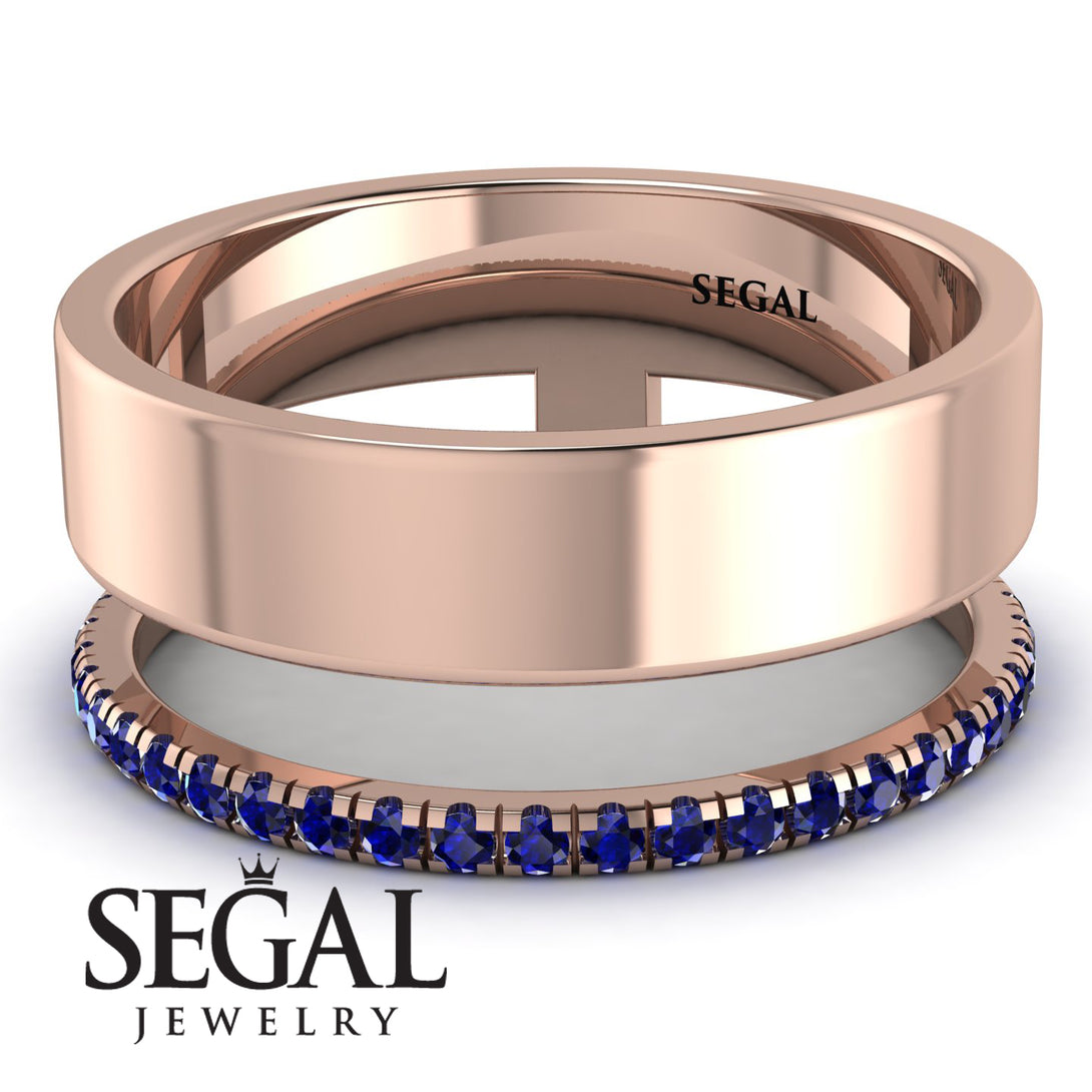 Golden Ratio Sapphire Band - Isabel No. 14
