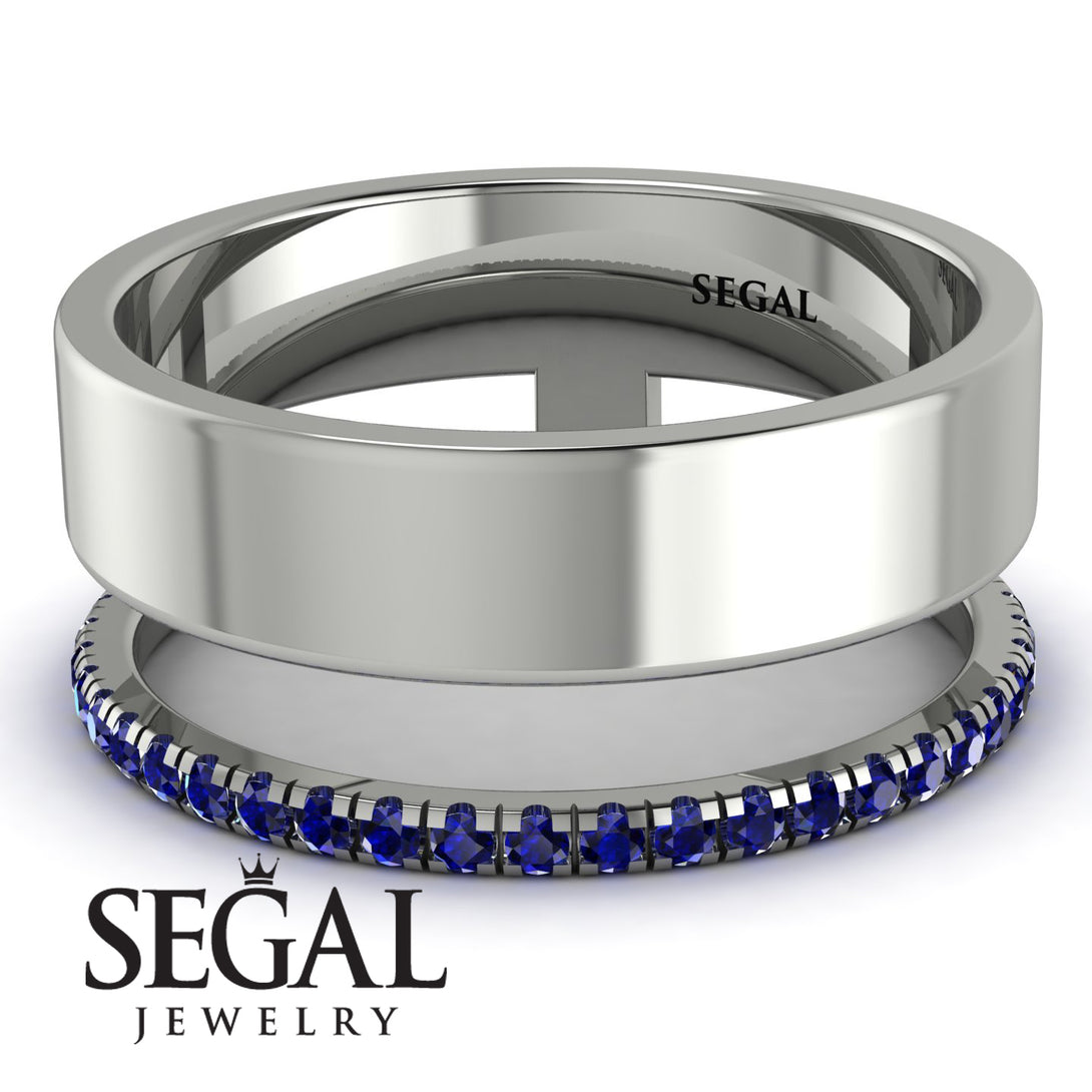 Golden Ratio Sapphire Band - Isabel No. 15