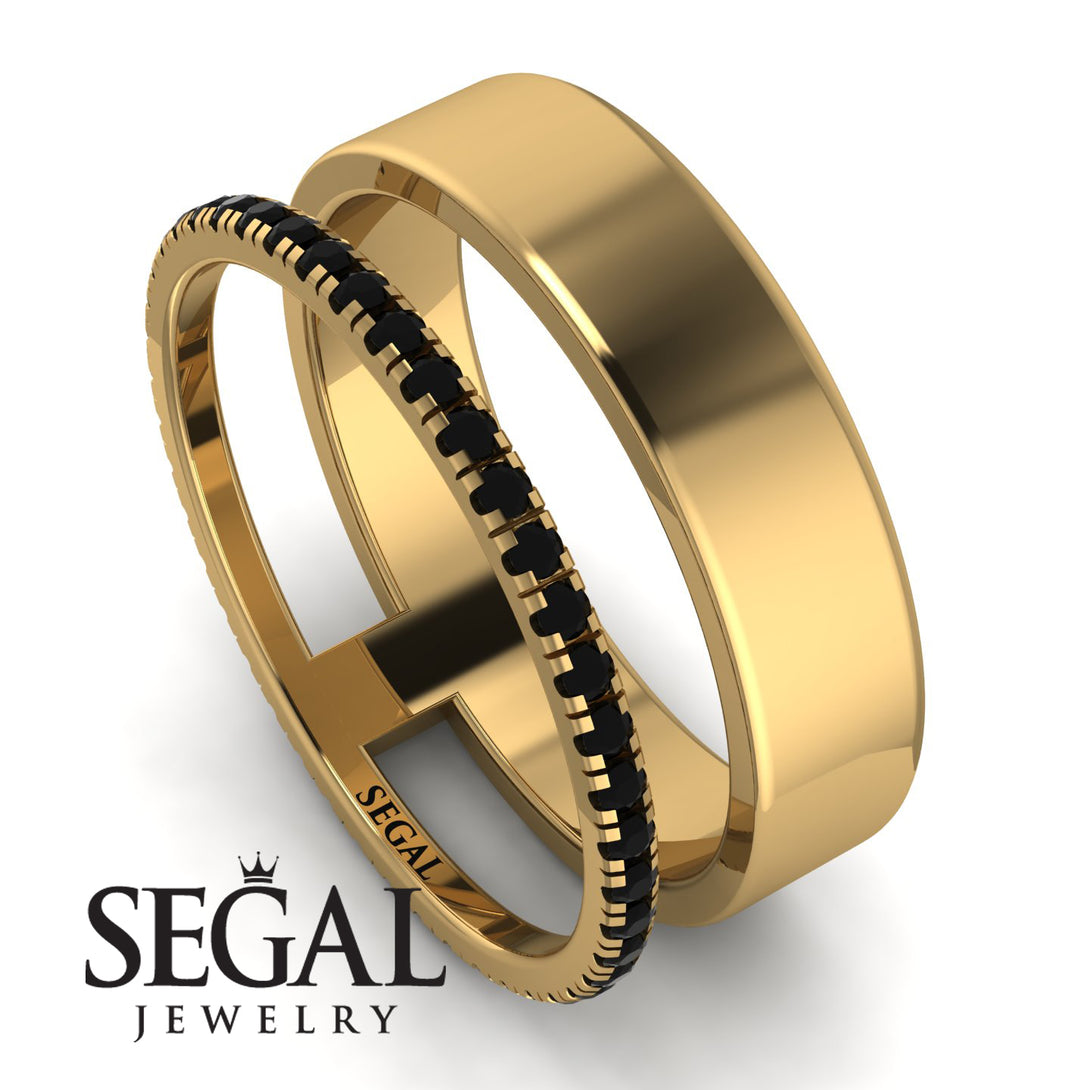 Golden Ratio Black Diamond Band - Isabel No. 7