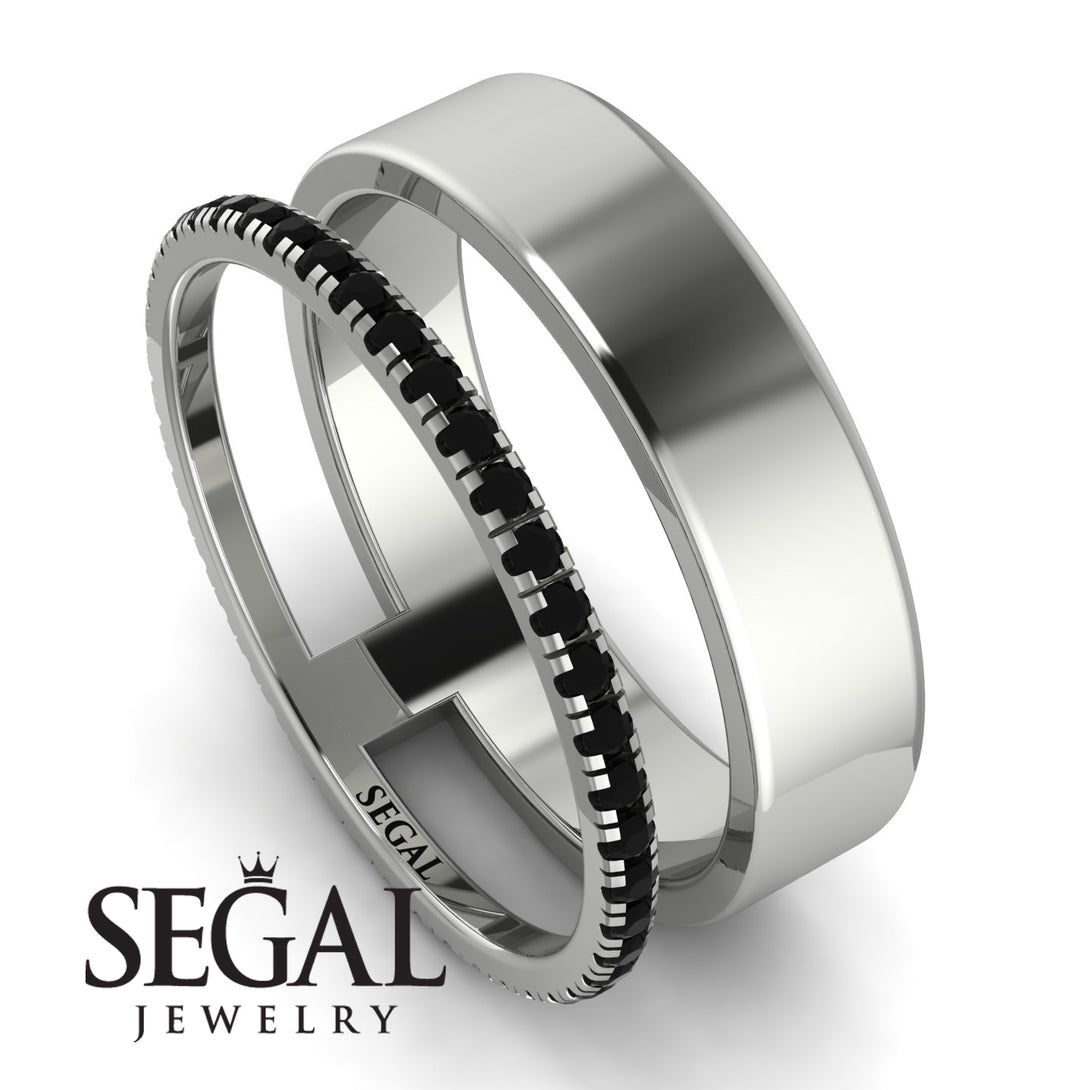 Golden Ratio Black Diamond Band - Isabel No. 9
