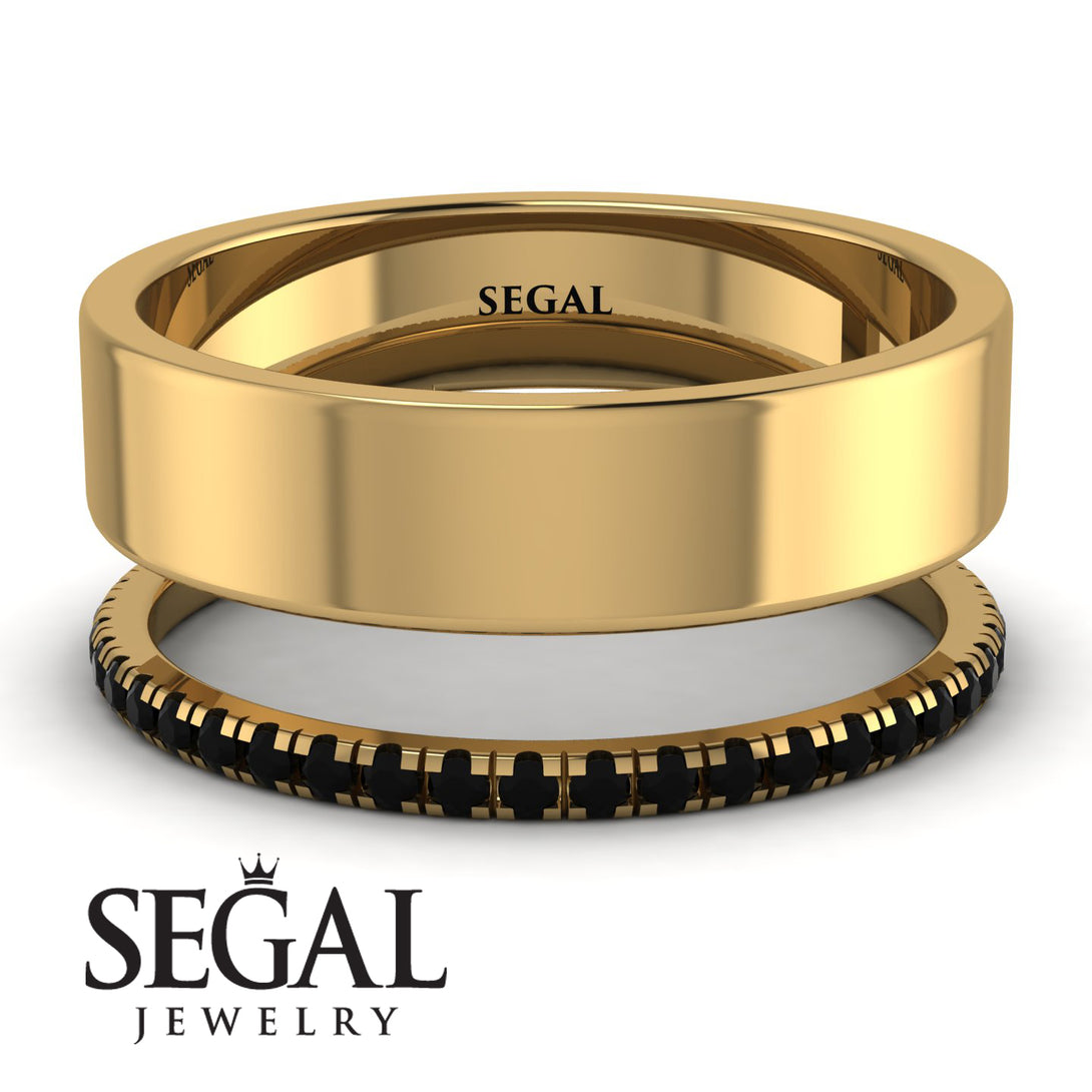 Golden Ratio Black Diamond Band - Isabel No. 7