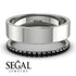 Golden Ratio Black Diamond Band - Isabel No. 9