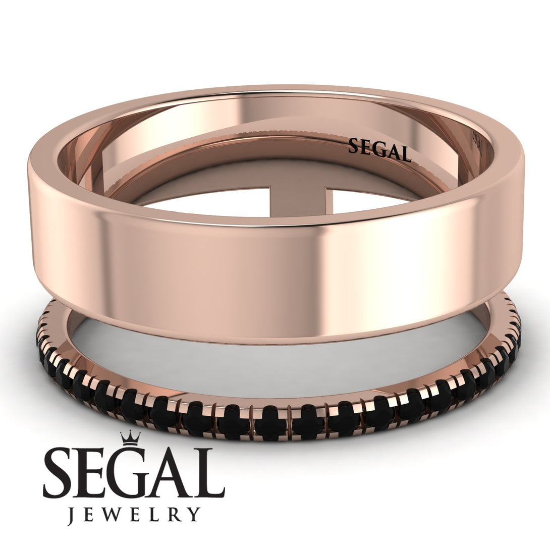 Golden Ratio Black Diamond Band - Isabel No. 8