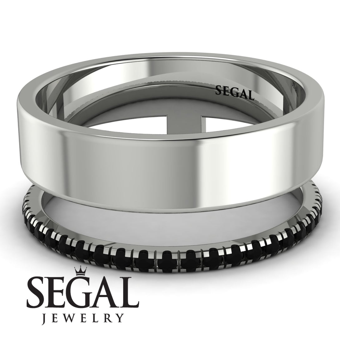 Golden Ratio Black Diamond Band - Isabel No. 9