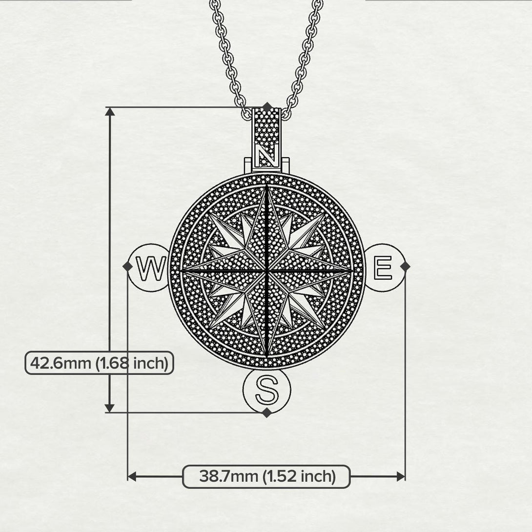 Wind Rose Sapphire Pendant - Gregory No. 13