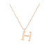H - Letter Name Necklace Initial Necklace