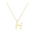 H - Letter Name Necklace Initial Necklace