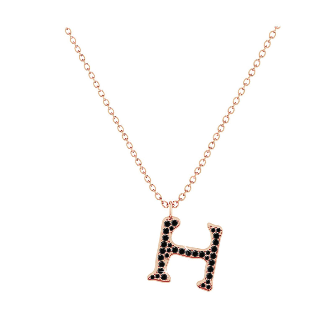 H - Letter Name Necklace Initial Necklace