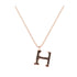 H - Letter Name Necklace Initial Necklace