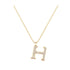 H - Letter Name Necklace Initial Necklace