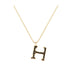 H - Letter Name Necklace Initial Necklace