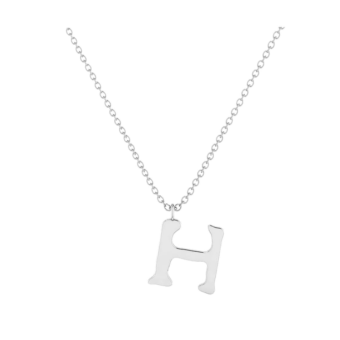 H - Letter Name Necklace Initial Necklace
