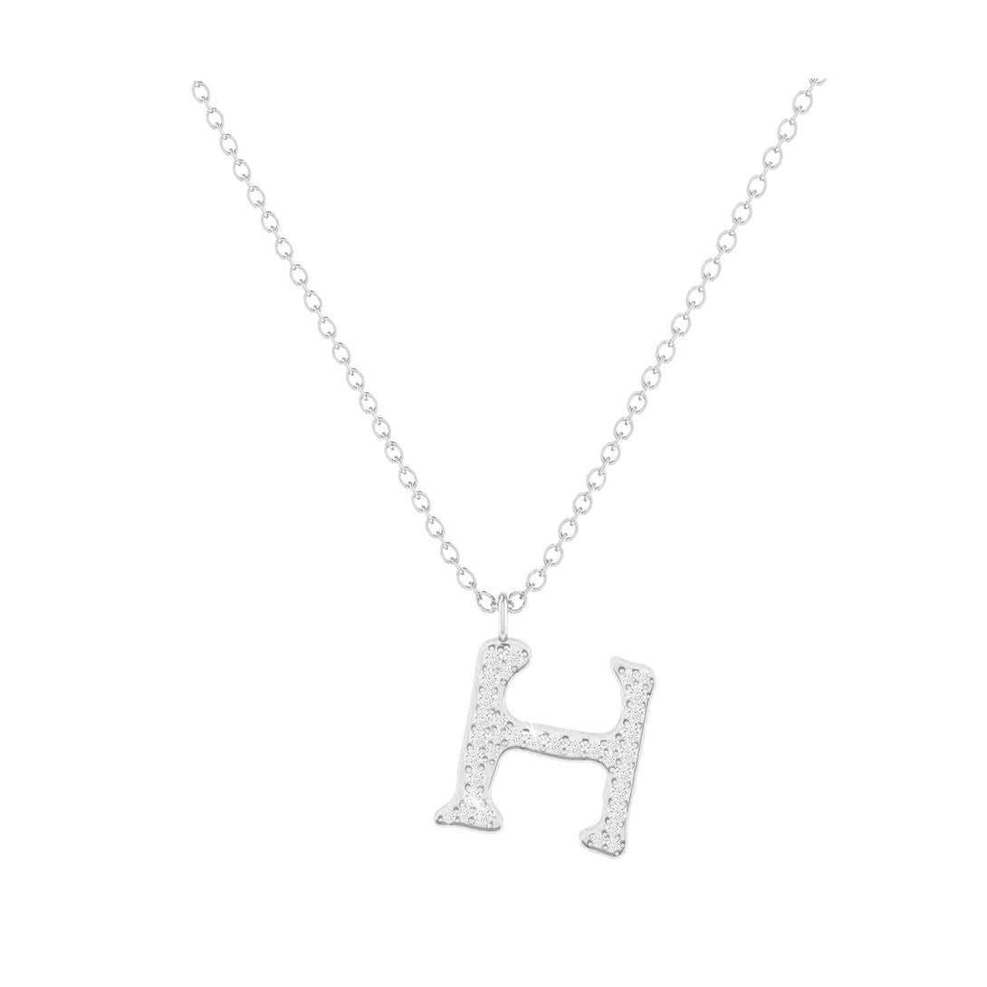 H - Letter Name Necklace Initial Necklace