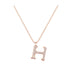 H - Letter Name Necklace Initial Necklace