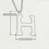 H - Letter Name Necklace Initial Necklace