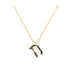 Hai - Hebrew Alef-Bet letter diamond Necklace - H letter