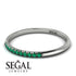 Half Eternity Band With Emerald - Ayla No. 6