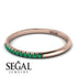 Half Eternity Band With Emerald - Ayla No. 5 image 3