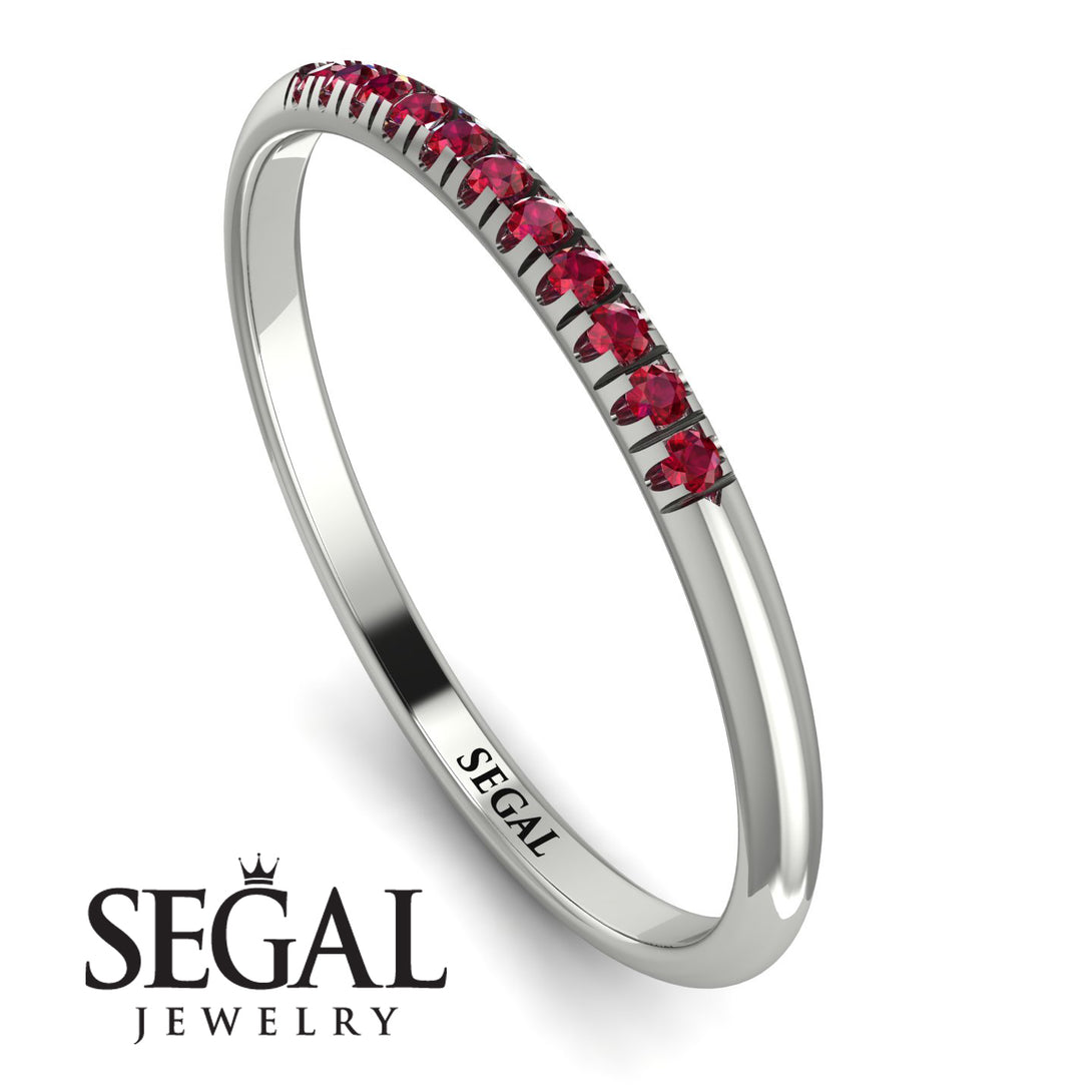 Half Eternity Band With Ruby - Ayla No. 12