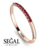 Half Eternity Band With Ruby - Ayla No. 11