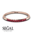 Half Eternity Band With Ruby - Ayla No. 11