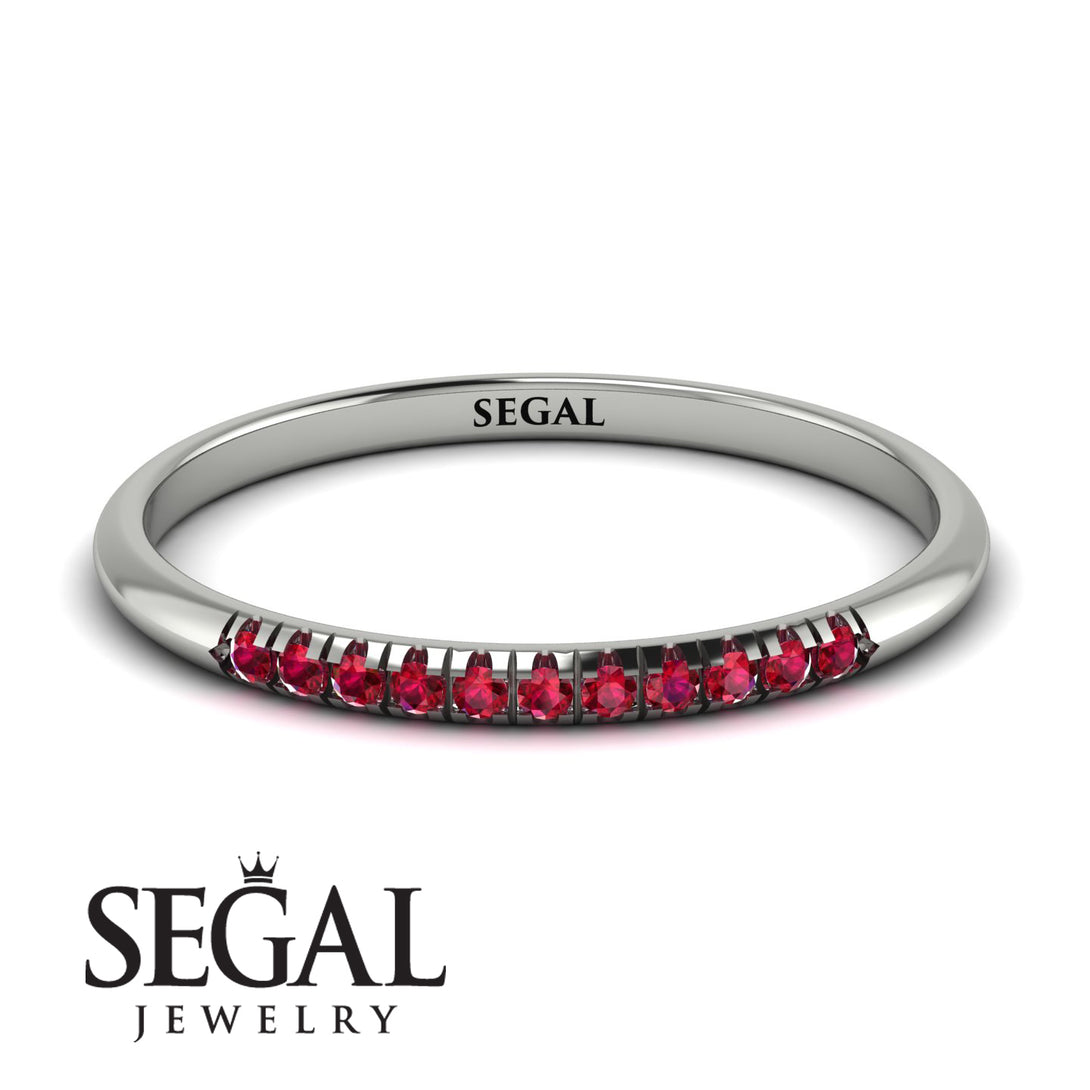 Half Eternity Band With Ruby - Ayla No. 12