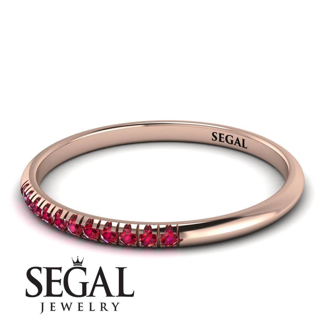 Half Eternity Band With Ruby - Ayla No. 11