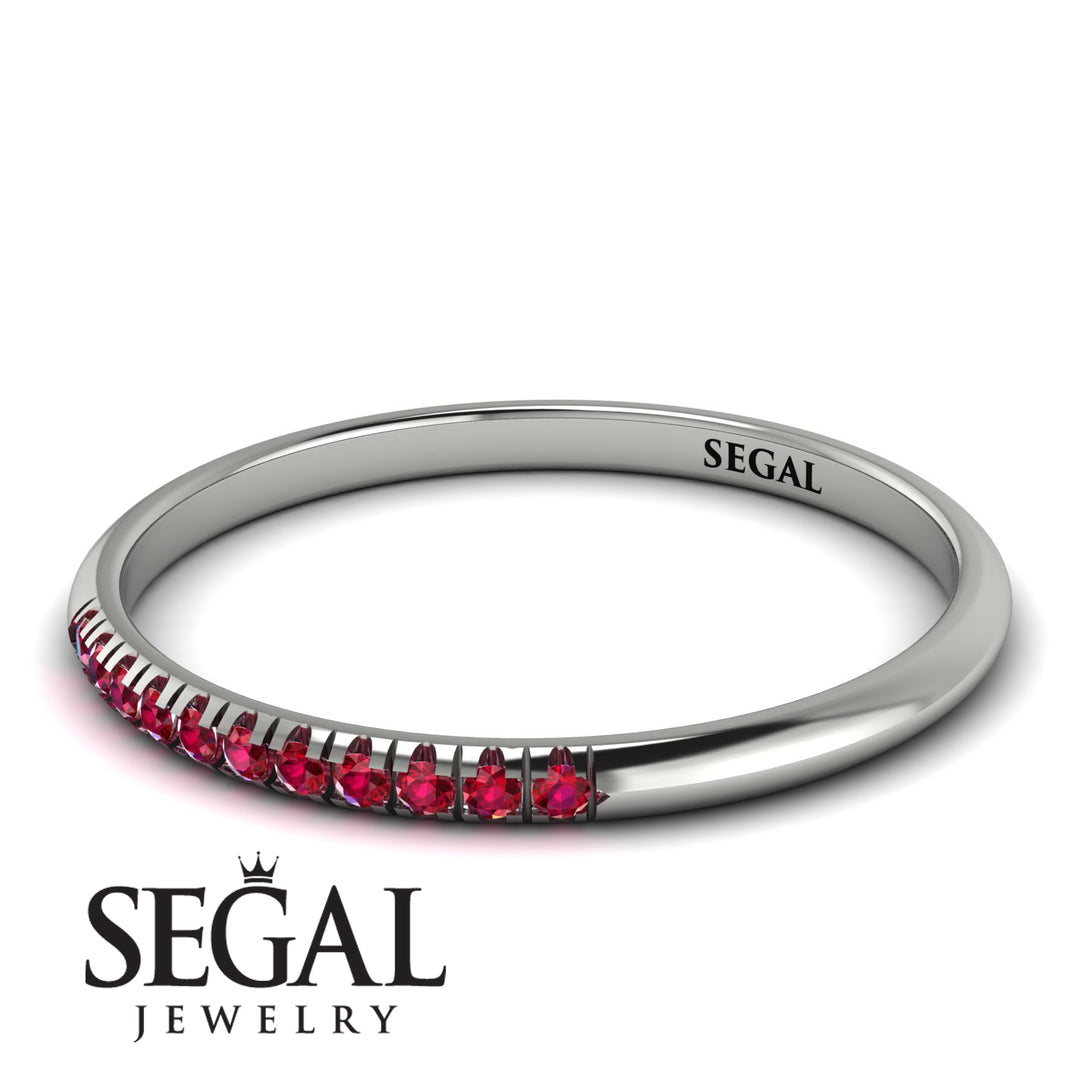 Half Eternity Band With Ruby - Ayla No. 12