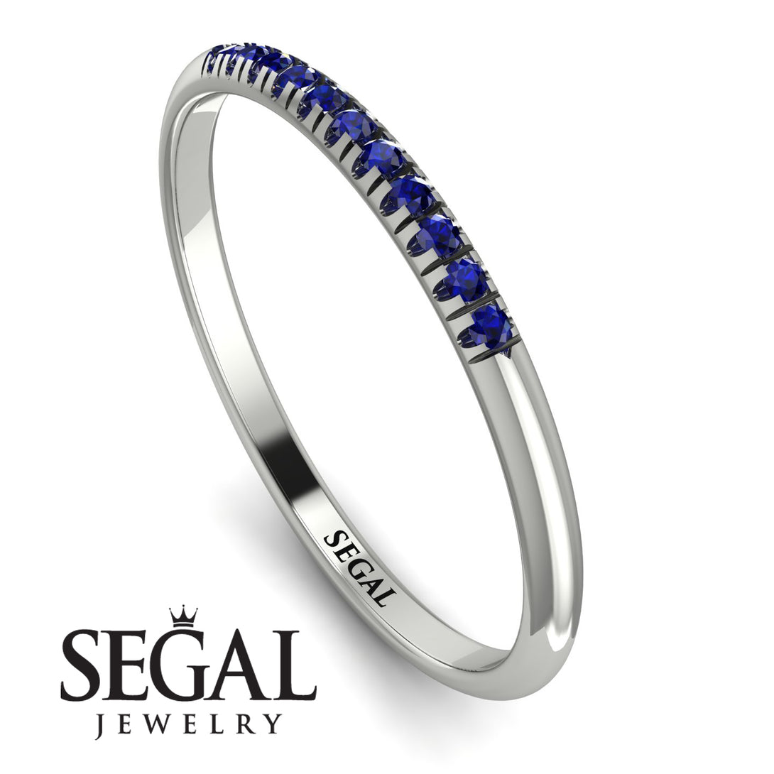 Half Eternity Band With Sapphire - Ayla No. 15