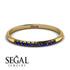 Half Eternity Band With Sapphire - Ayla No. 13