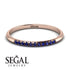 Half Eternity Band With Sapphire - Ayla No. 14 image 2