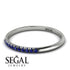 Half Eternity Band With Sapphire - Ayla No. 15