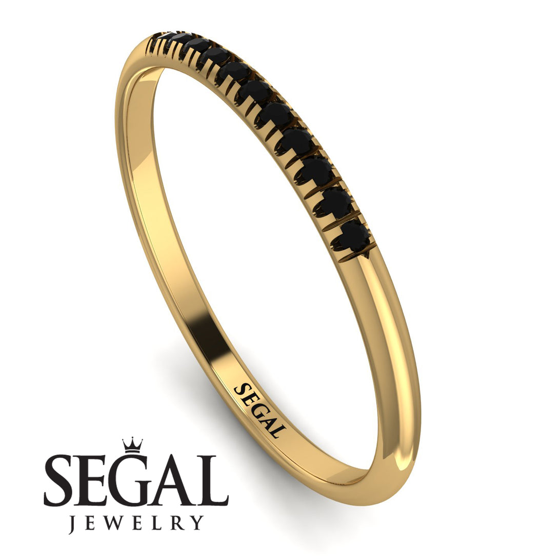 Half Eternity Band With Black Diamond - Ayla No. 7