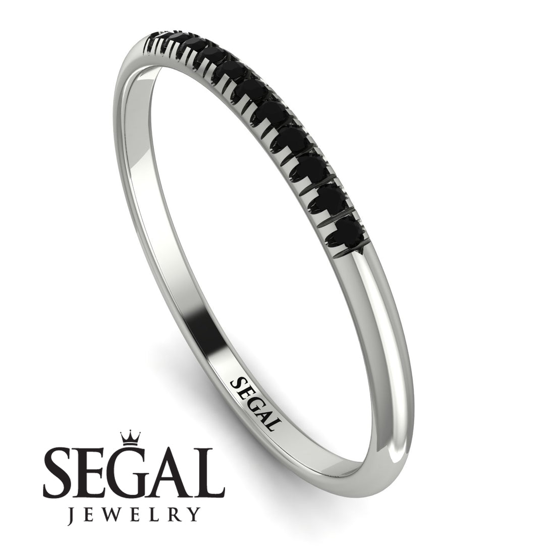 Half Eternity Band With Black Diamond - Ayla No. 9