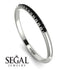 Half Eternity Band With Black Diamond - Ayla No. 9 image 6