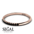 Half Eternity Band With Black Diamond - Ayla No. 8 image 3