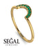 Half Round Stacking Emerald Ring - Alana No. 4 image 2