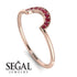 Half Round Stacking Ruby Ring - Alana No. 11 image 2
