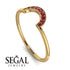 Half Round Stacking Ruby Ring - Alana No. 10