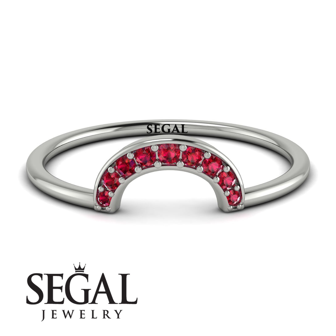 Half Round Stacking Ruby Ring - Alana No. 12