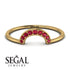Half Round Stacking Ruby Ring - Alana No. 10