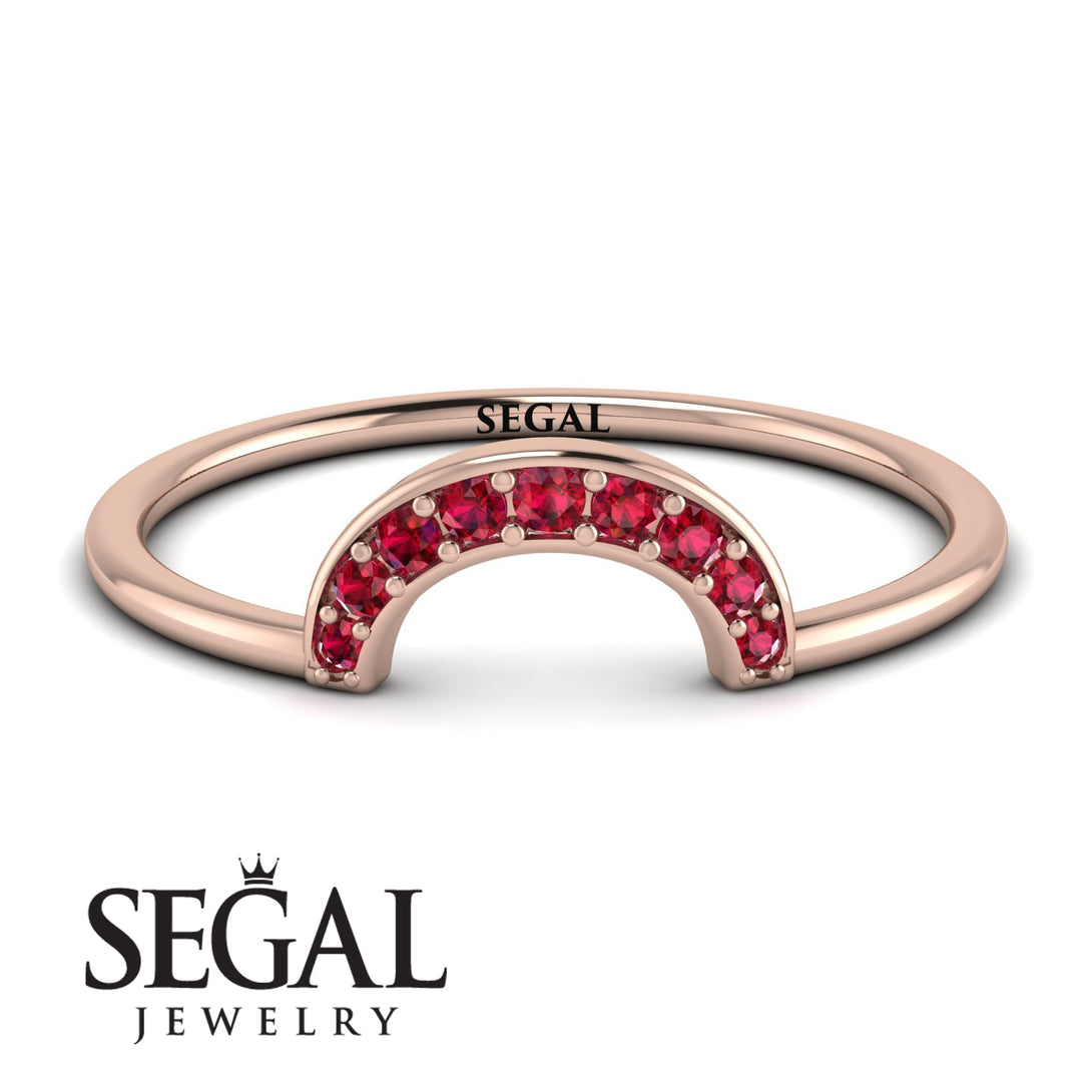 Half Round Stacking Ruby Ring - Alana No. 11