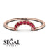 Half Round Stacking Ruby Ring - Alana No. 11
