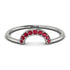 Half Round Stacking Ruby Ring - Alana No. 12
