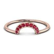 Half Round Stacking Ruby Ring - Alana No. 11 image 1