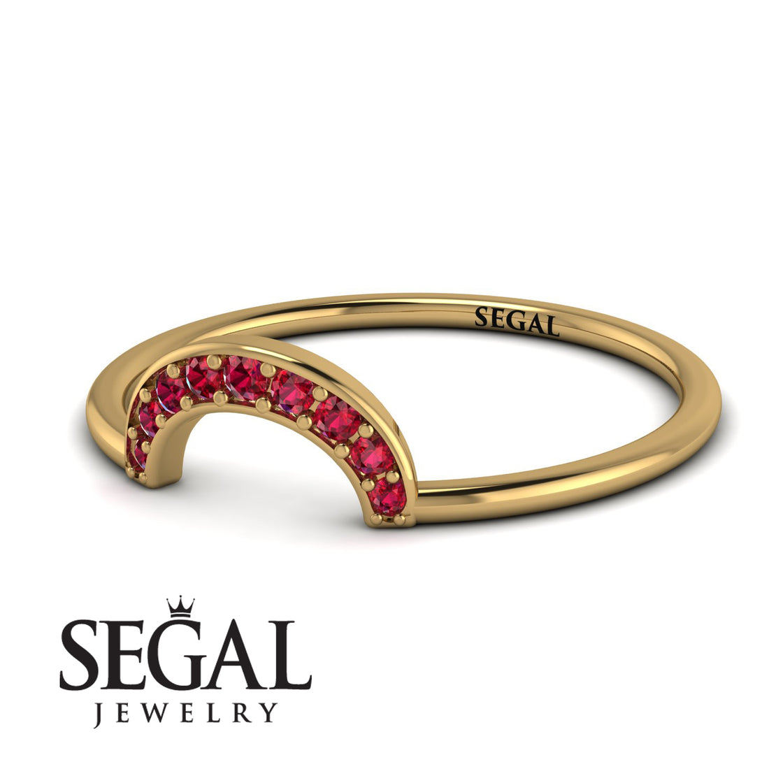 Half Round Stacking Ruby Ring - Alana No. 10