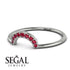 Half Round Stacking Ruby Ring - Alana No. 12 image 3